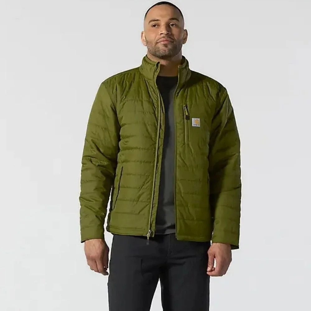 Carhartt Rain Defender Insulated Lightweight Gilliam Jacket- Dark Bronzed Green